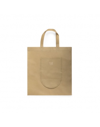 Bolsa plegable TNT 80g 38x42cm natural personalizable