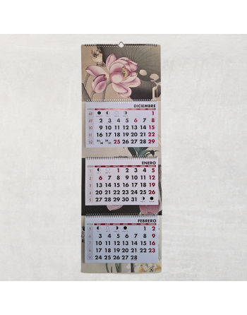 Calendario pared Flores Ohara