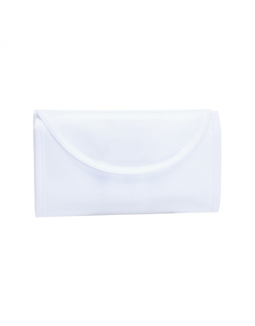 Bolsa plegable TNT 80g 38x42cm blanca