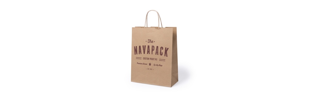 Bolsas de Papel Personalizadas en Papel Kraft o Blancas |  Navapack